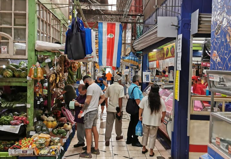 Un mercado en San José, Costa Rica.