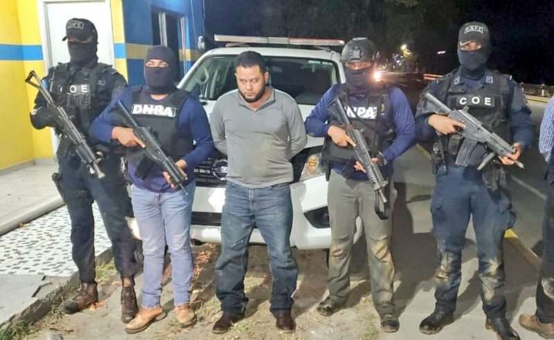 Mario Rojel Urbina Miranda, presunto narcotraficante arrestado en Copán, Honduras, reclamado por la justicia de Estados Unidos.