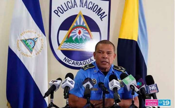 Comisionado de policía de Nicaragua Pedro José Rodríguez Argueta.