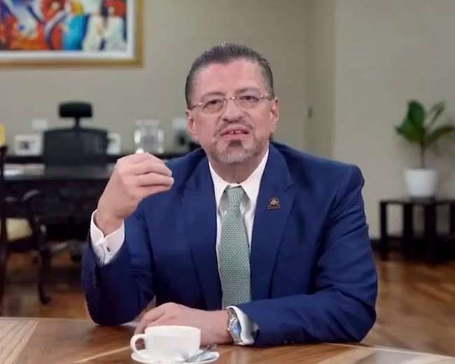 Rodrigo Chaves, presidente de Costa Rica.