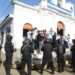 Una imagen icónica: policías orteguistas rodeando una parroquia católica nicaragüense.