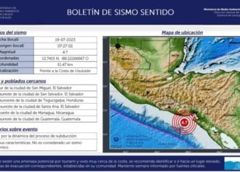 Reportan más de un centenar de réplicas desde el potente sismo de 6.8 grados en El Salvador