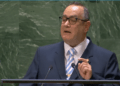 El presidente guatemalteco en su discurso ante Naciones Unidas.