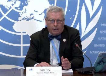 Ian Fry, Relator Especial de las Naciones Unidas sobre el cambio climático.