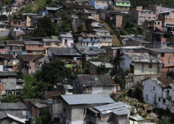 Una imagen de la pobreza en Tegucigalpa.