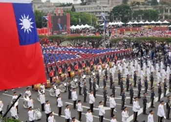 Imagen de archivo de un desfile en Taipei, la capital de Taiwán.