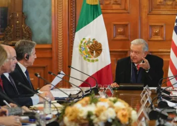 El presidente mexicano se reunió con los secretarios Antony Blinken, Alejandro Mayorkas y la asesora presidencial de Seguridad Nacional, Elizabeth Sherwood-Randall.