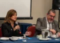 Karin Herrera y Bernardo Arévalo, binomio presidencial electo de Guatemala.
