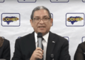 Armando Urtecho, director ejecutivo del Cohep, durante la primera conferencia de prensa ofrecida este 2024.