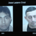 José Lázaro Cruz, en una foto policial de 1991 y en otra de 2024, ya arrestado.
