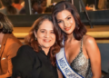 Karen Celebertti con Miss Universo, la nicaragüense Sheynnis Palacios.