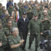 Daniel Ortega y Rosario Murillo junto a la cúpula militar del ejército sandinista.