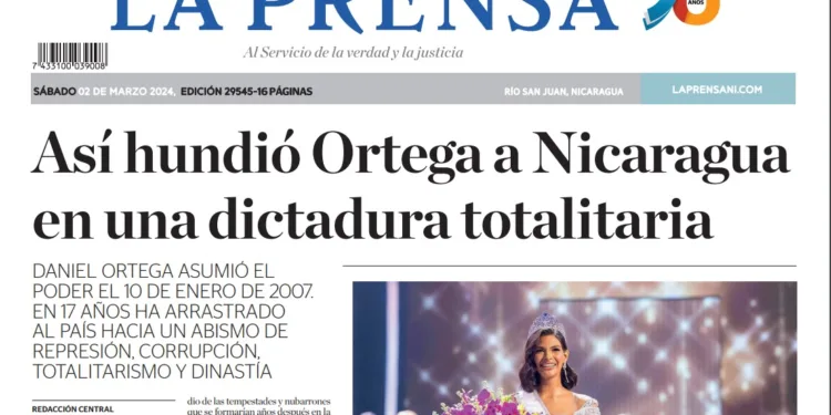La Prensa de Nicaragua celebra 98 años con una edición especial desde el exilio