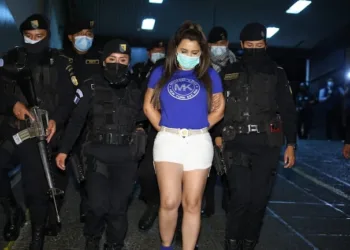 Marta Julia Lorenzana Cordón cuando fue capturada en Zacapa, Guatemala, en 2021.