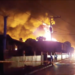 Una imagen tomado de video muestra la proporción del incendio.