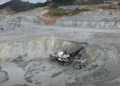 Una vista de la mina de cobre en Panamá.