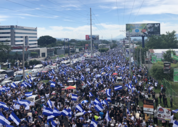 Una imagen de las protestas contra Ortega en abril de 2018.