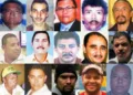 Esta imagen del Colegio de Periodistas de Honduras muestra fotografías de varios de los comunicadores asesinados.