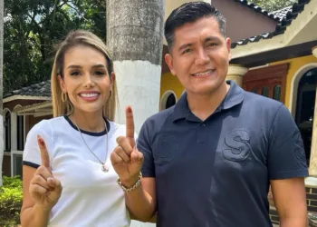 Isel Súñiga, alcaldesa de tecún Umán (Ayutla), Guatemala, y su esposo, el narcotraficante extraditado a Estados Unidos, Juan José Morales Cifuentes.