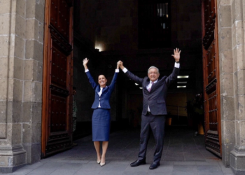Claudia Sheinbaum y Andrés Manuel López Obrador.