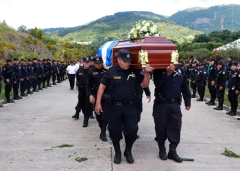 Funeral de Carla Ayala en septiembre de 2018, asesinada por uno de sus compañeros en diciembre de 2017.