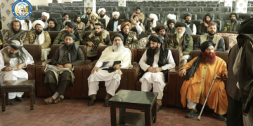 Imagen de archivo de dirigentes talibanes.