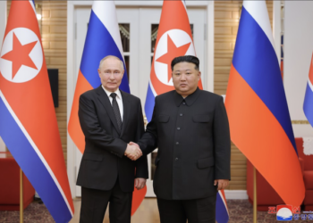 Kim Jung Un y Vladimir Putin durante su reunión de alto perfil en Corea del Norte en junio de 2024./Fotos KCNA
