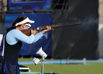 Adriana Ruano, atleta guatemalteca, medalla de oro y récord olímpico en París 2024 en tiro.