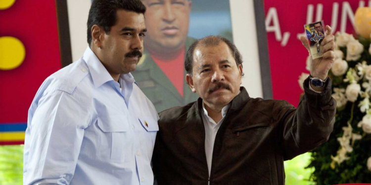 Nicolás Maduro y Daniel Ortega, dictadores de Venezuela y Nicaragua.