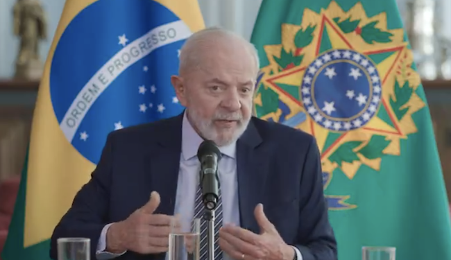 Lula da Silva, presidente de Brasil.