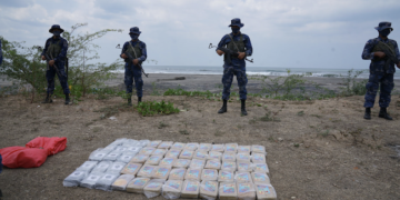 Imagen de archivo de una incautación de droga en Puerto Sandino, Nicaragua.