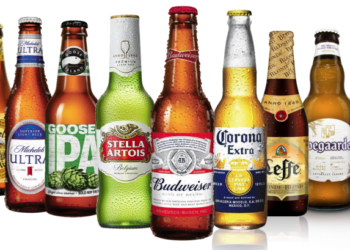 Algunas de las marcas de cerveza de Anheuser-Busch Inbev, que se establece en Panamá.