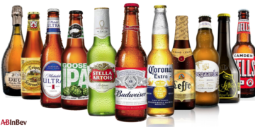 Algunas de las marcas de cerveza de Anheuser-Busch Inbev, que se establece en Panamá.