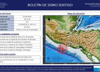 Sismo de magnitud 6.0 sacude El Salvador y Guatemala