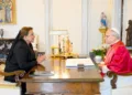Presidenta de Honduras sostiene audiencia privada con el Papa León XIV en el Vaticano