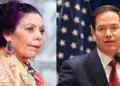 La codictadora nicaragüense Rosario Murillo arremete contra EE.UU. y Marco Rubio