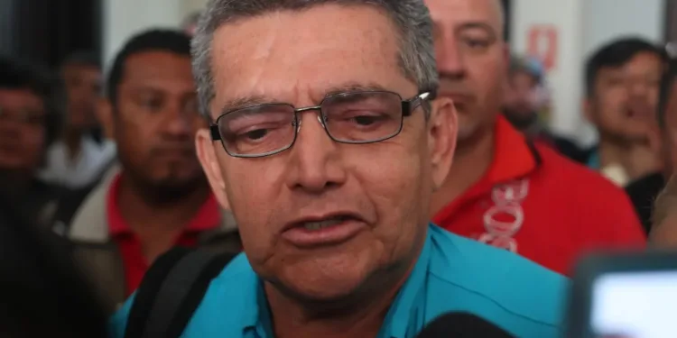 El sindicalista, Joviel Acevedo, encabezó las acciones de presión contra el Gobierno.