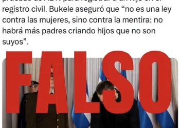 Gobierno de El Salvador niega supuesta ley que exige prueba de ADN para registrar hijos