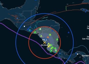 Sismo de magnitud 4.6 en Nicaragua fue sensible en algunas regiones de Costa Rica