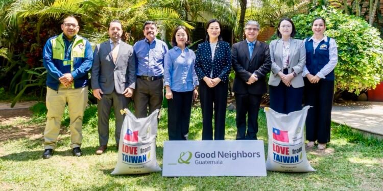 Taiwán dona arroz a Guatemala para apoyar a familias vulnerables y reforzar la cooperación bilateral