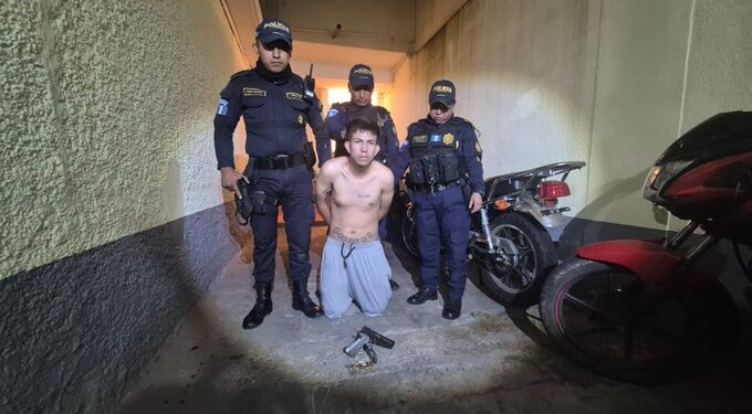Capturan en Guatemala a salvadoreño de la Mara Salvatrucha con una pistola robada