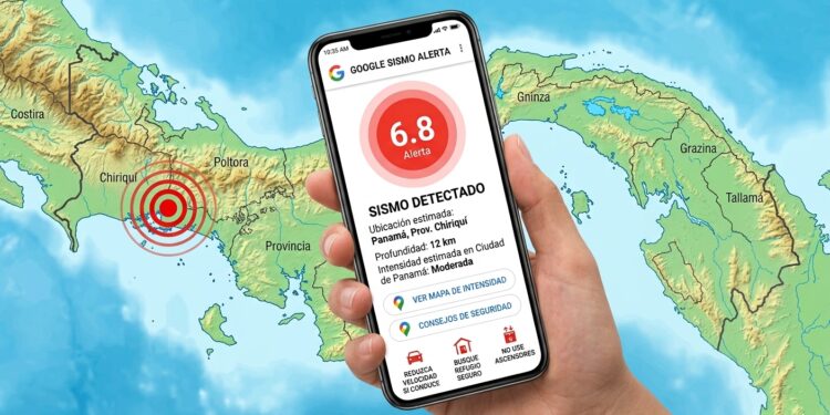 Panamá incorpora las alertas sísmicas de Google a los teléfonos Android